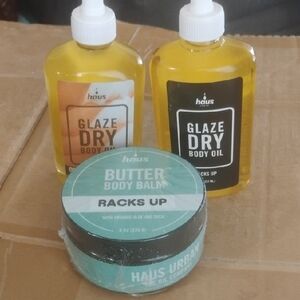 Glaze Dry Body Oil and Butter Body Balm Set